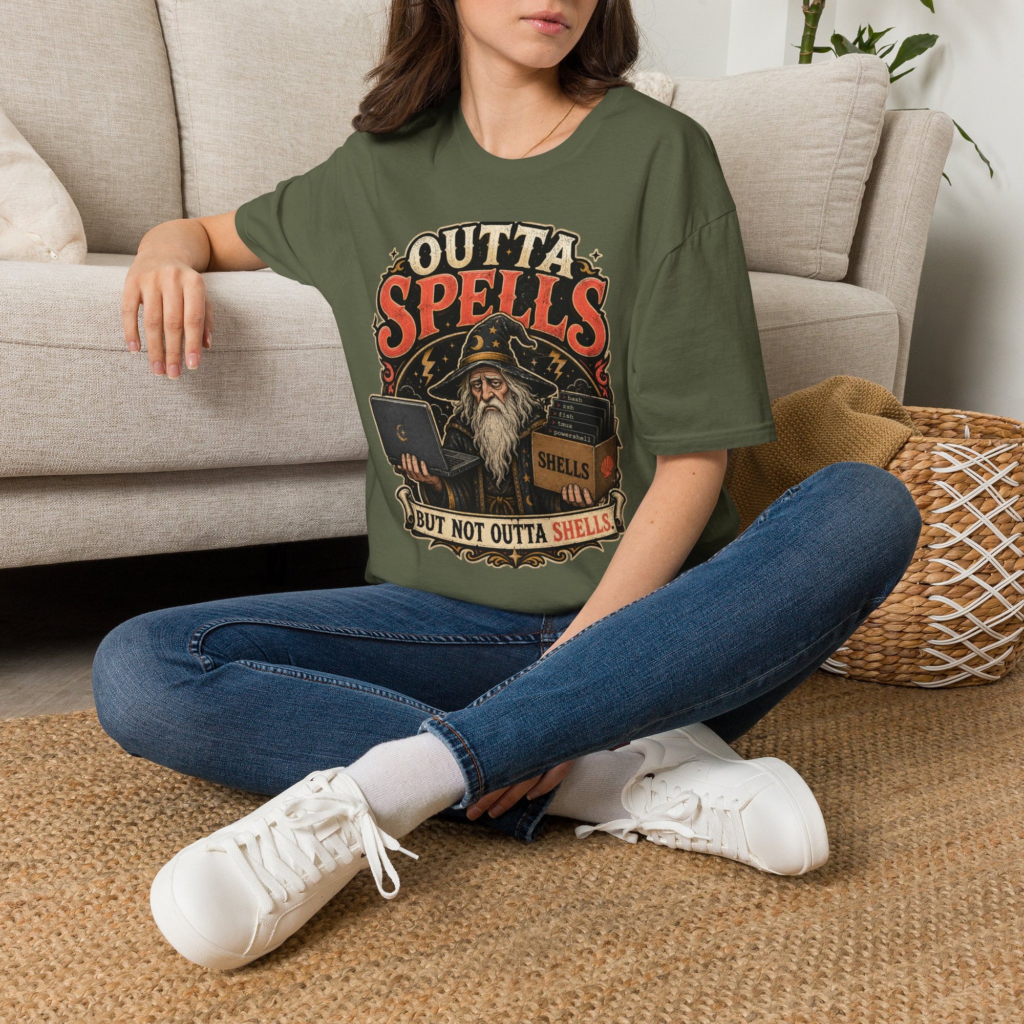 Outta Spells Vintage Wizard Shirt