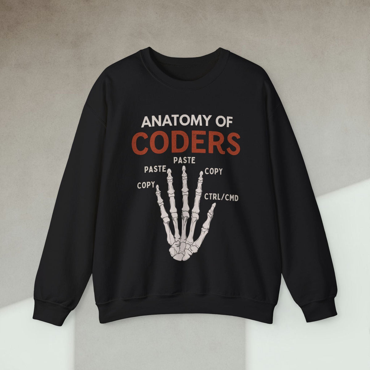 Code Culture anatomy of coders sweatshirt funny programmer Sweatshirt in S — Code Culture developer clothing