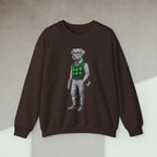 Code Culture dog in sweater sweatshirt funny programmer Sweatshirt in S — Code Culture developer clothing