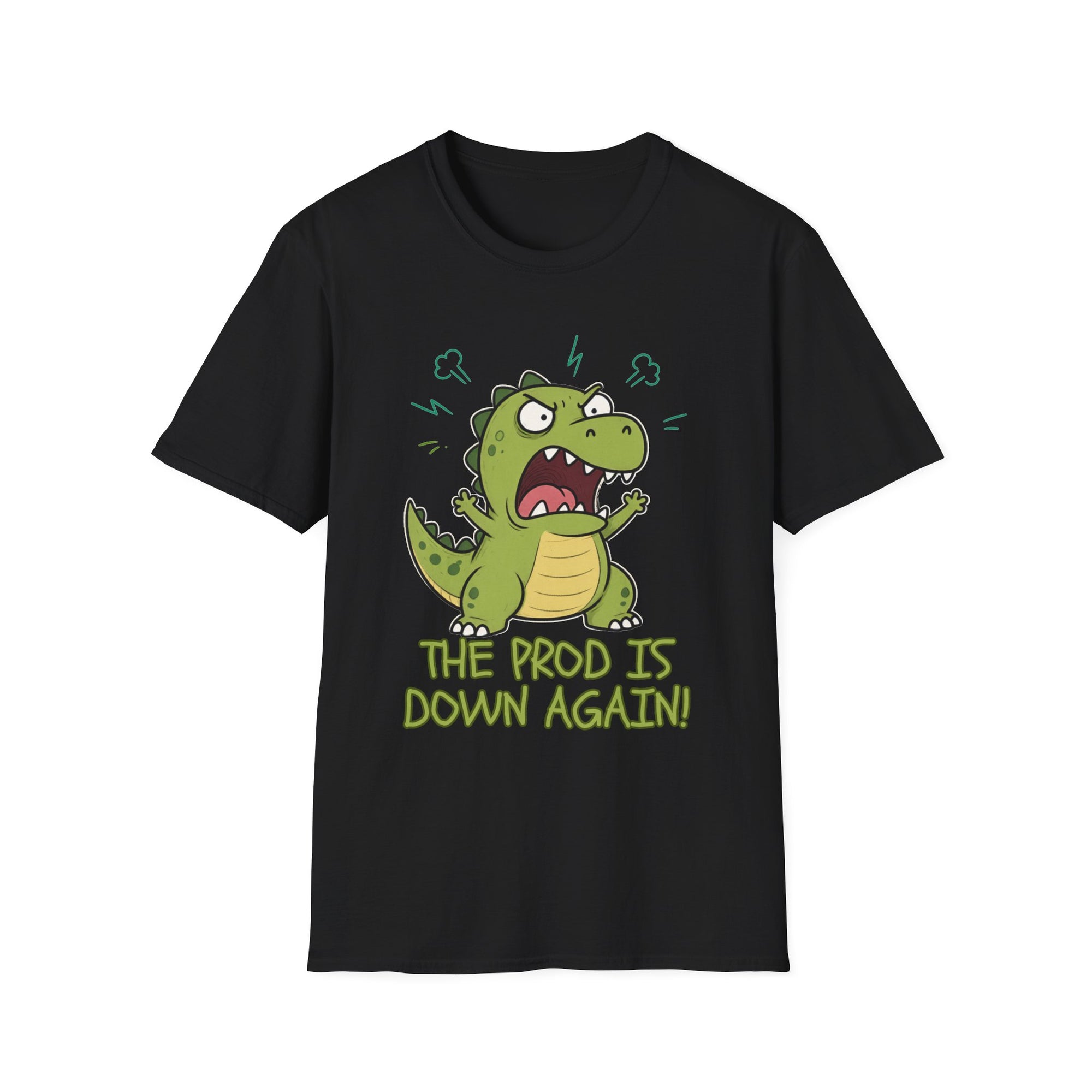 The Prod Is Down Again Cartoon Dinosaur Shirt