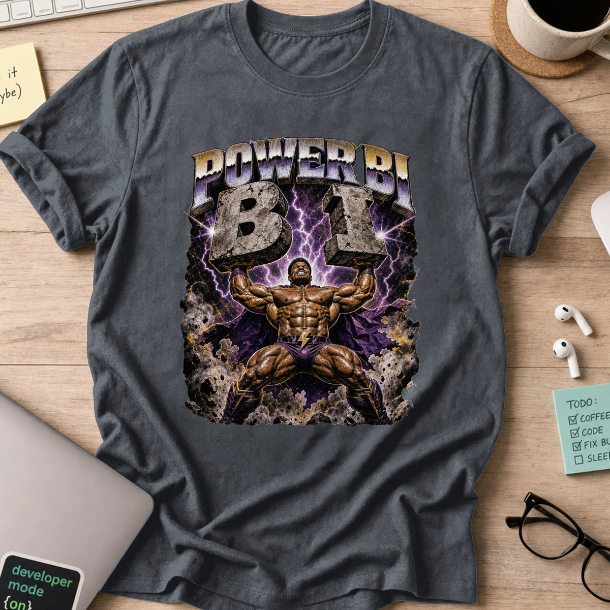 Nerd Collection Artwork 018 Shirt - Dark Heather mockup