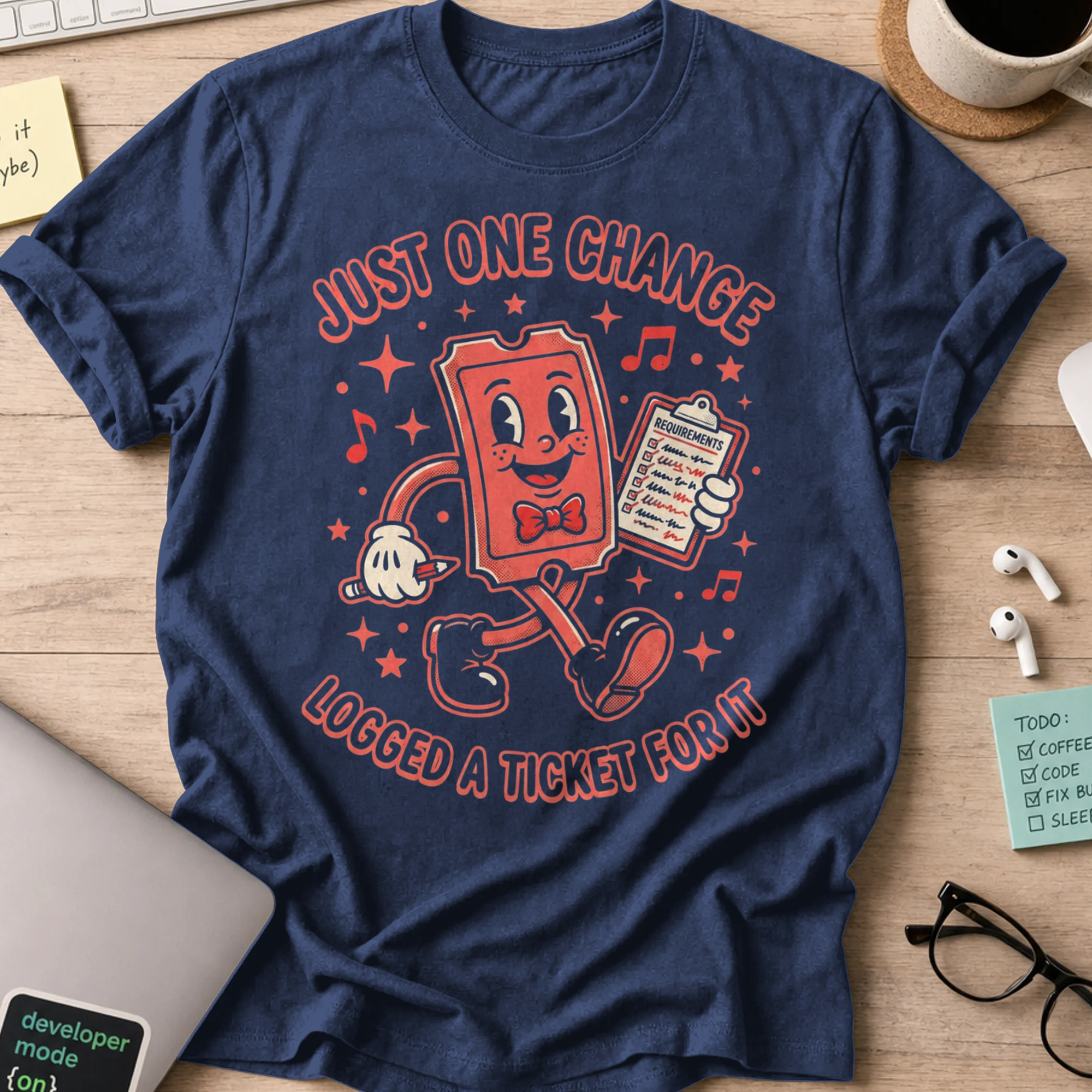 Just One Change Shirt — Navy