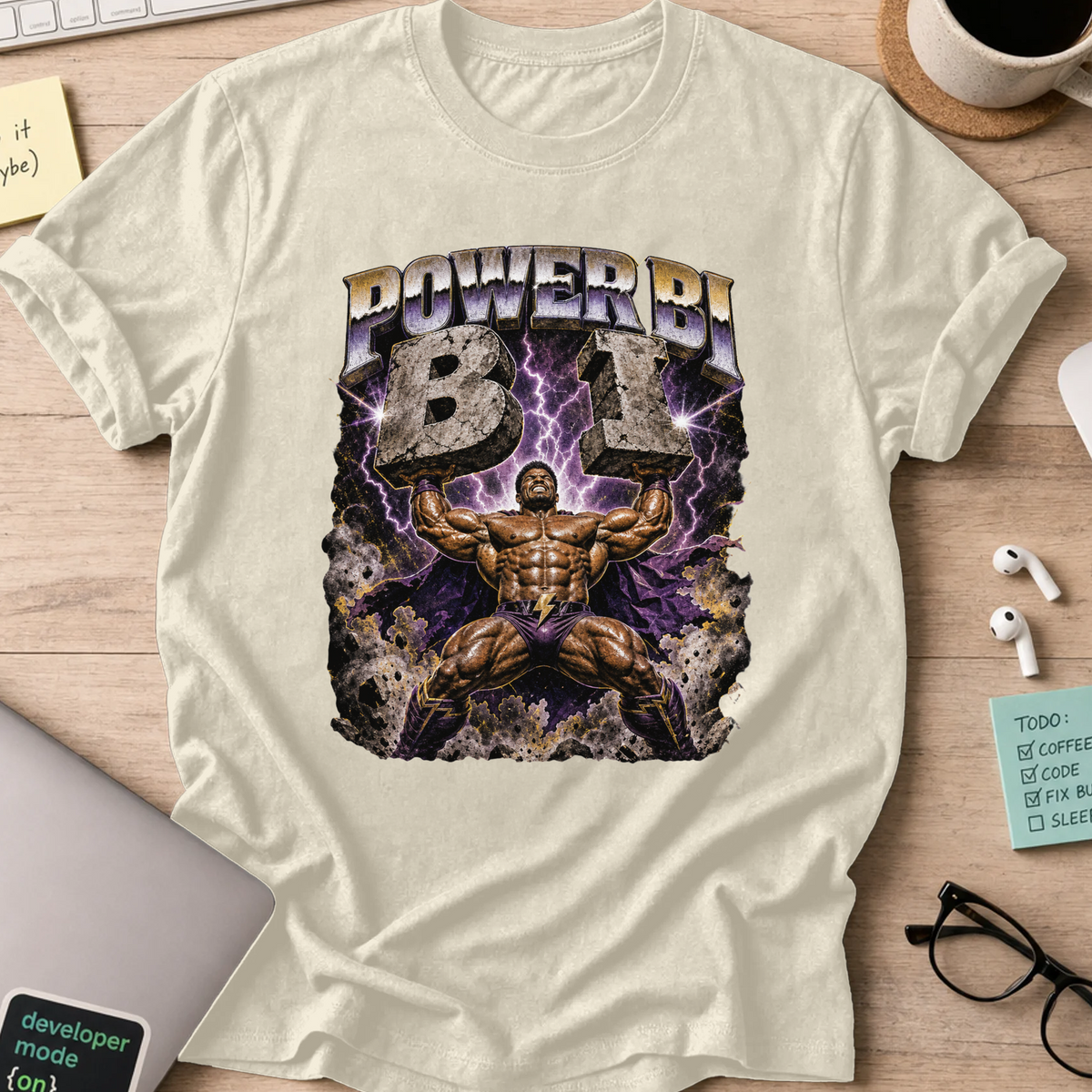 Nerd Collection Artwork 018 Shirt - Natural mockup