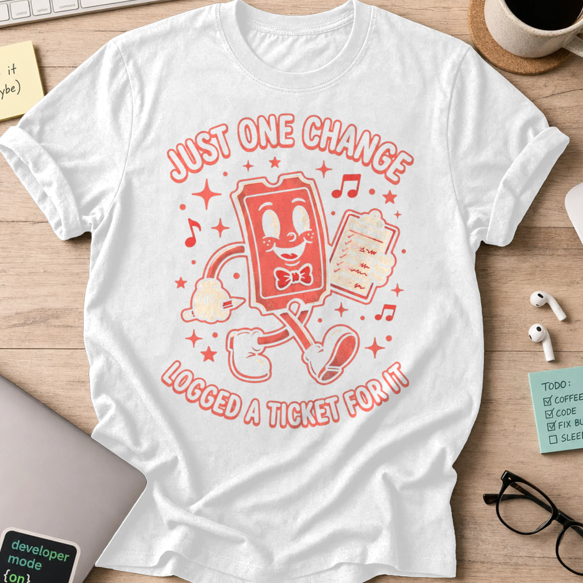 Just One Change Shirt — White