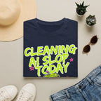Cleaning AI Slop Today Graffiti Robot Shirt