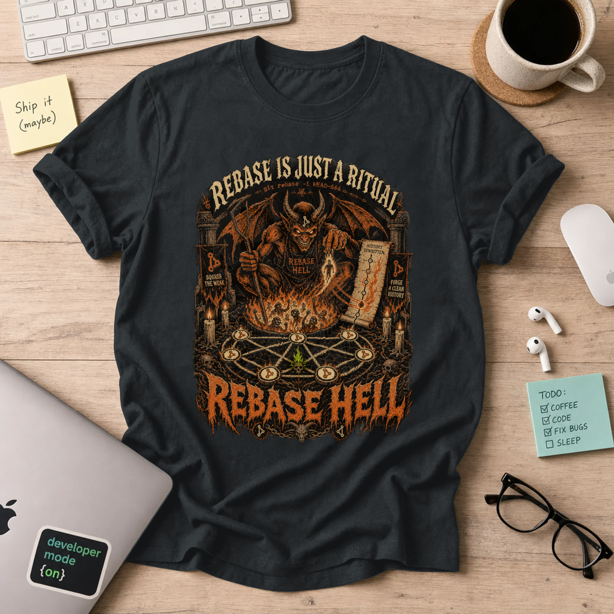 Rebase Hell Shirt — Black