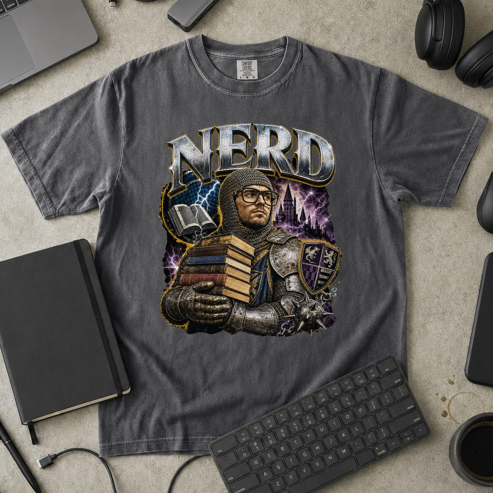 Nerd Collection Artwork 019 Premium Shirt - Pepper mockup