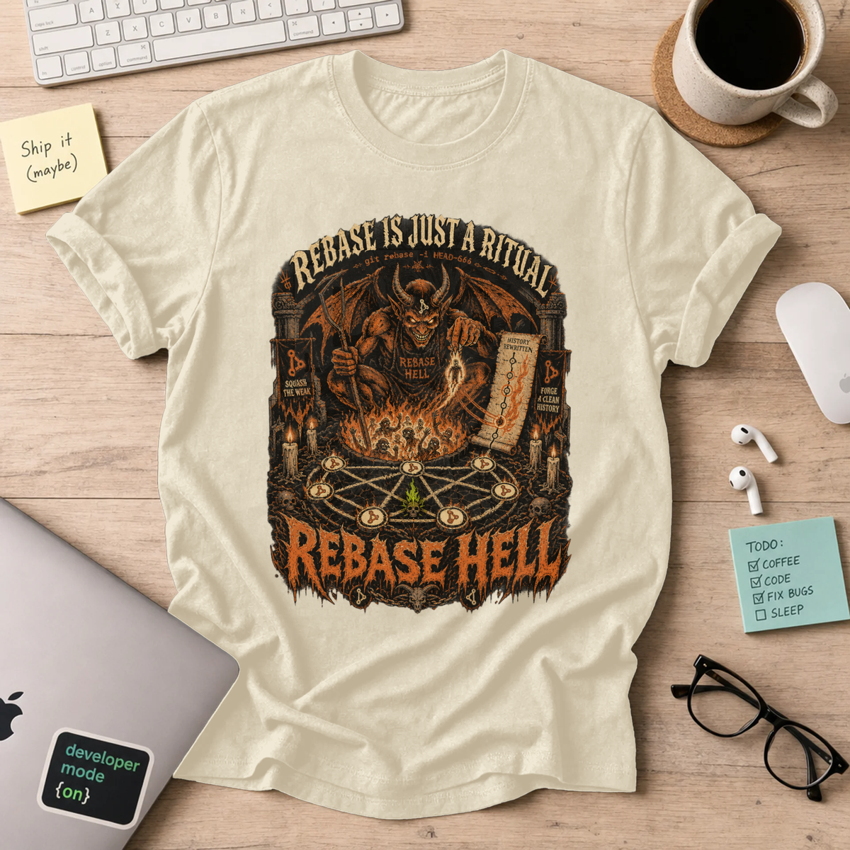 Rebase Hell Shirt — Natural
