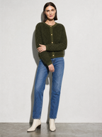 Women's Cardigan Textured Button Front
