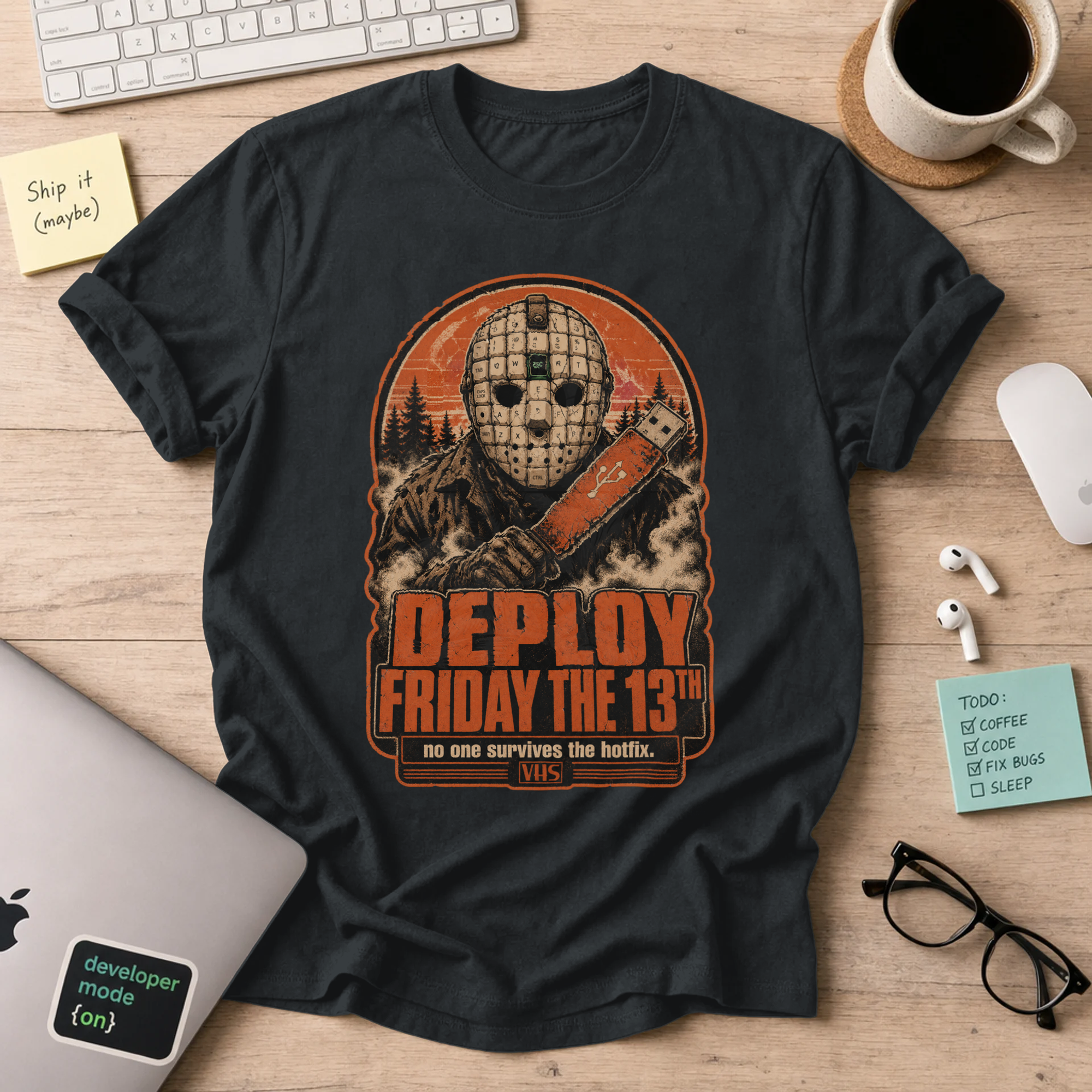 Deploy Friday the 13th Shirt — Black