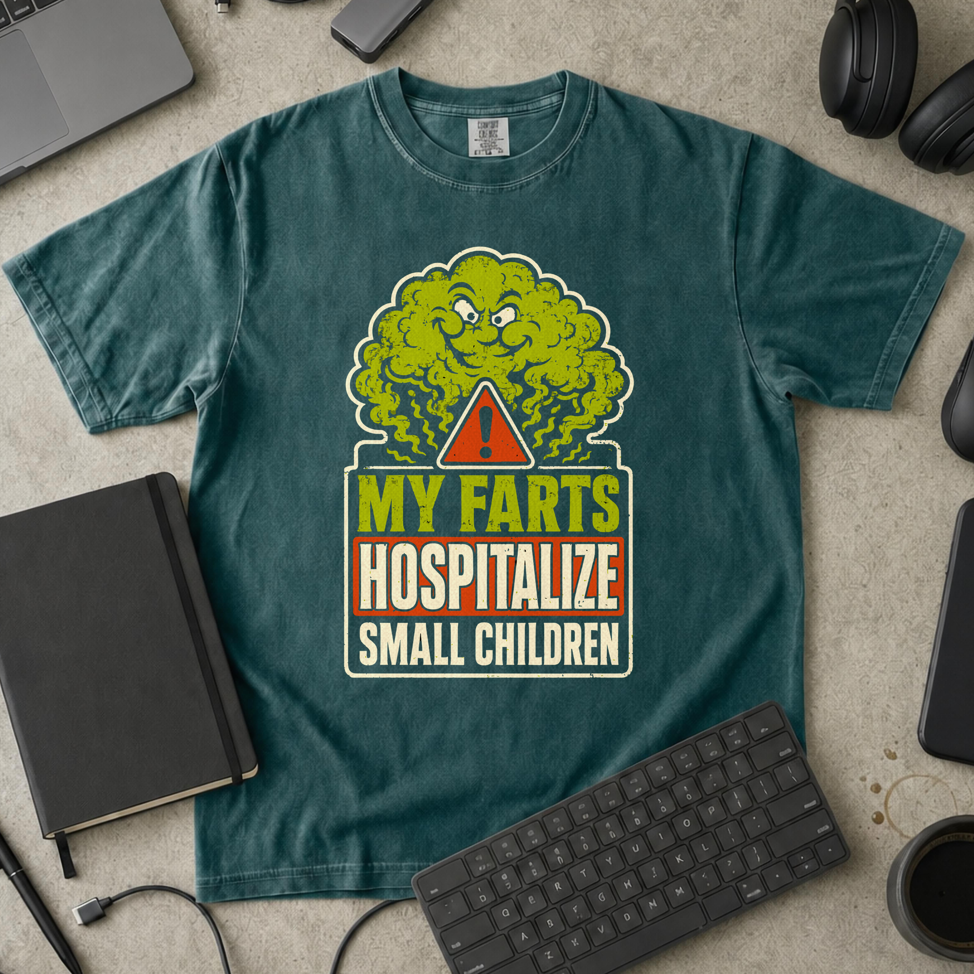 Nerd Collection Artwork 001 Premium Shirt - Blue Spruce mockup