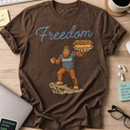 Freedom Bigfoot Hot Dog Shirt - Dark Chocolate