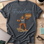 Freedom Bigfoot Hot Dog Shirt - Dark Heather