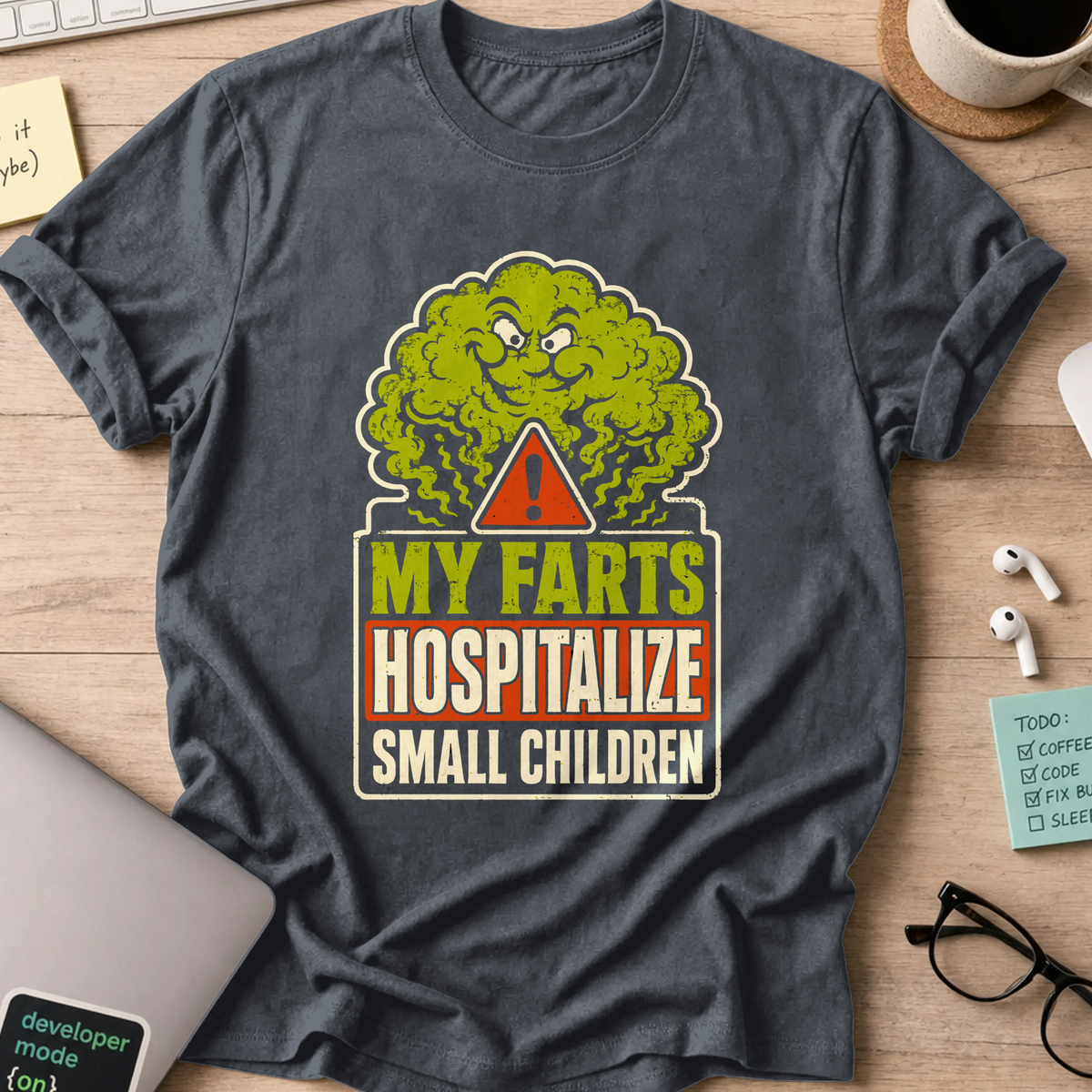 Nerd Collection Artwork 001 Shirt - Dark Heather mockup