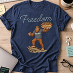 Freedom Bigfoot Hot Dog Shirt - Navy