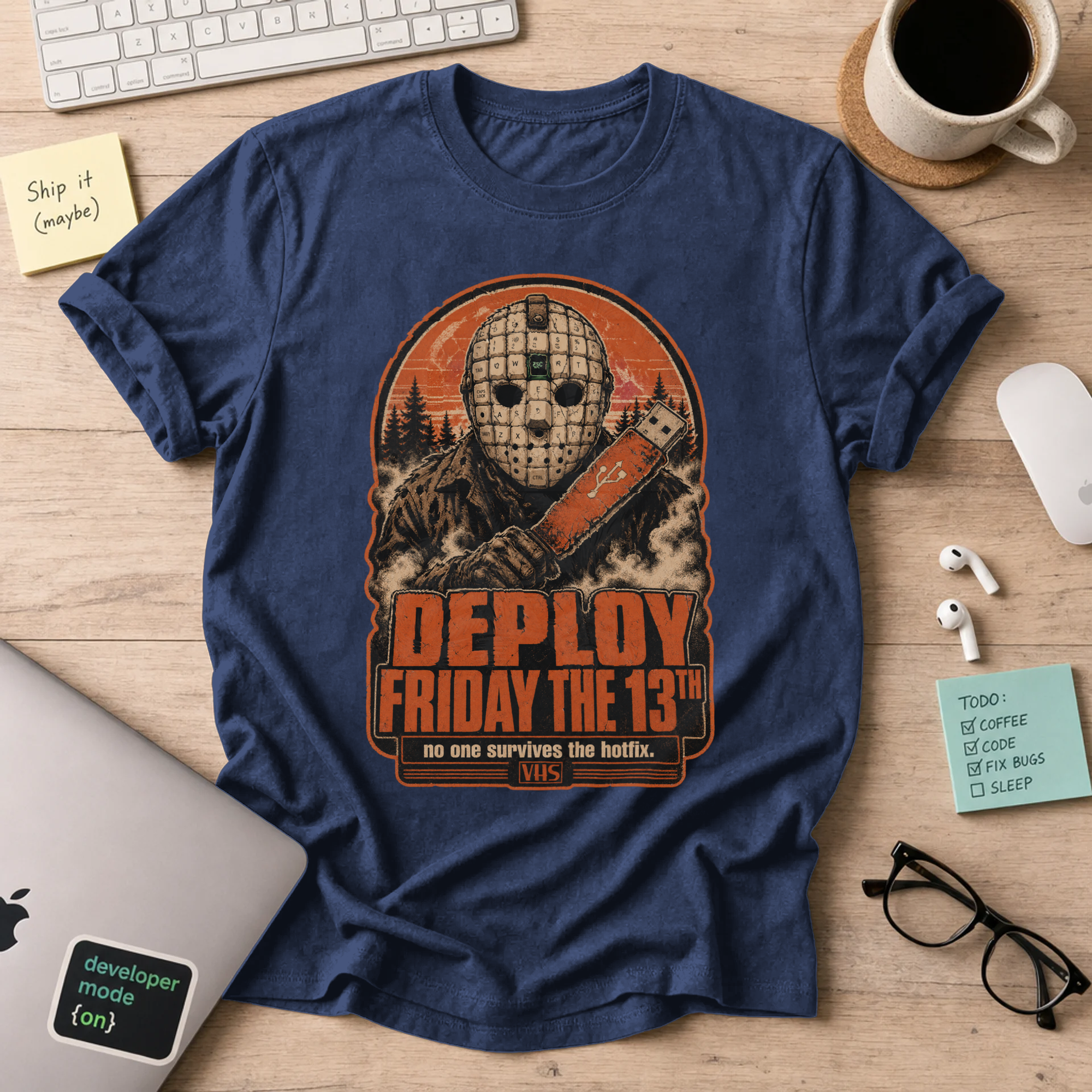 Deploy Friday the 13th Shirt — Navy