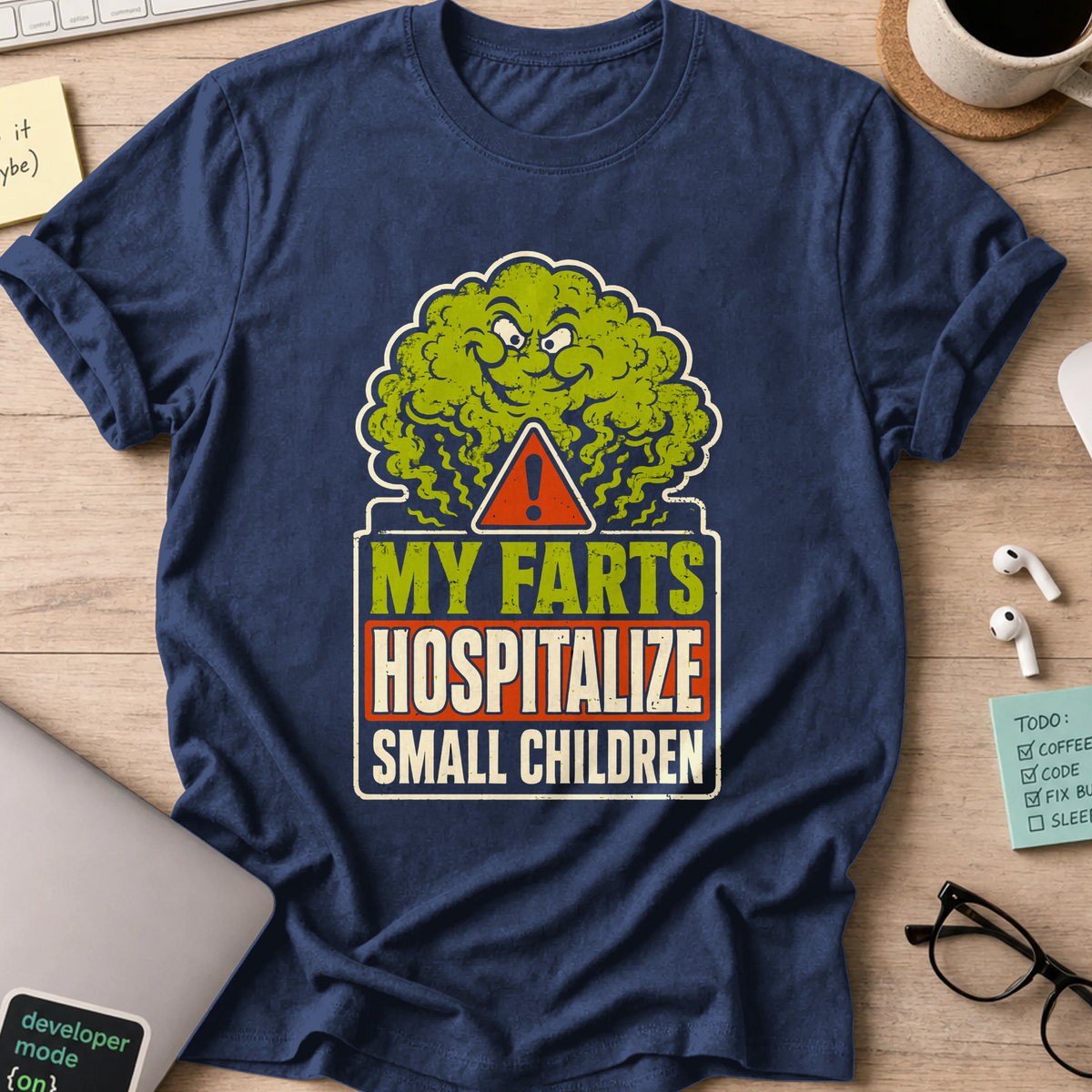 Nerd Collection Artwork 001 Shirt - Navy mockup