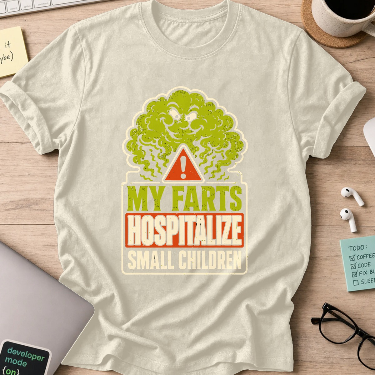 Nerd Collection Artwork 001 Shirt - Natural mockup