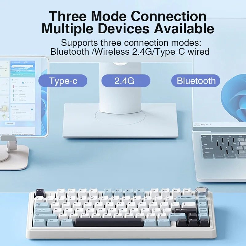 Wireless Mechanical Keyboard with RGB Backlight