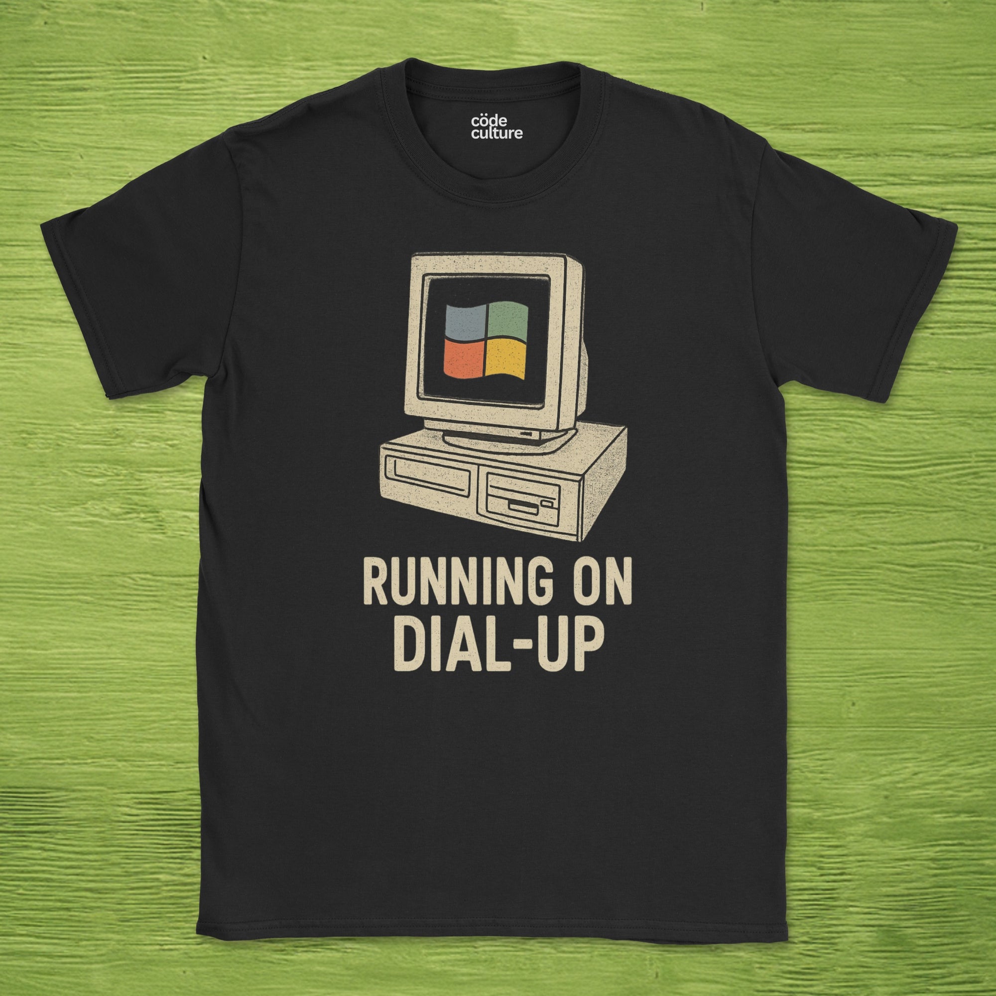 running on dial up shirt