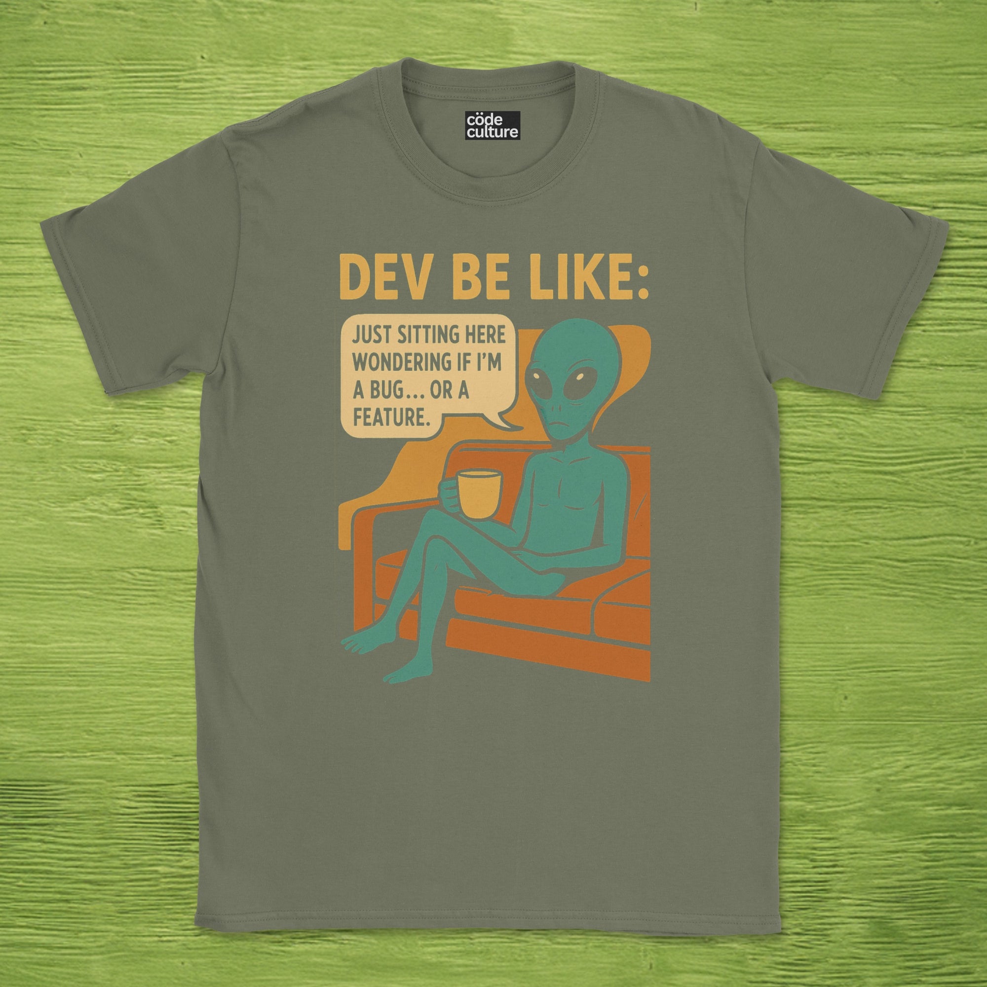 dev be like alien shirt