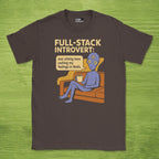 full stack introvert alien shirt
