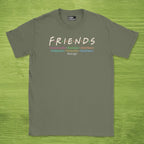 Code Culture friend but techy shirt funny programmer T-Shirt in Military Green — Code Culture developer clothing