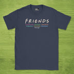 Code Culture friend but techy shirt funny programmer T-Shirt in Navy — Code Culture developer clothing
