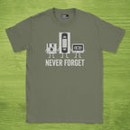 Code Culture never forget shirt funny programmer T-Shirt in Military Green — Code Culture developer clothing