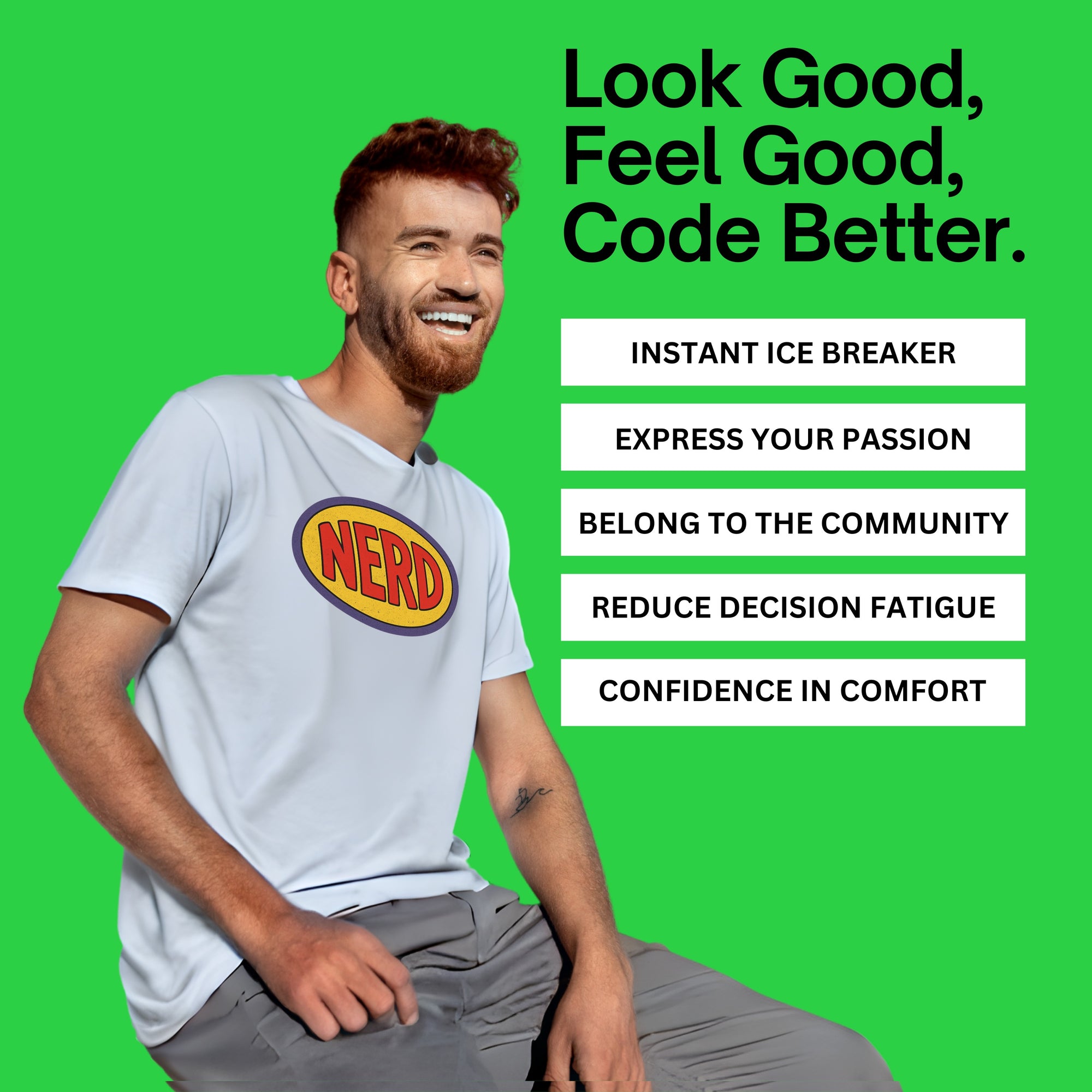 nerd patch shirt