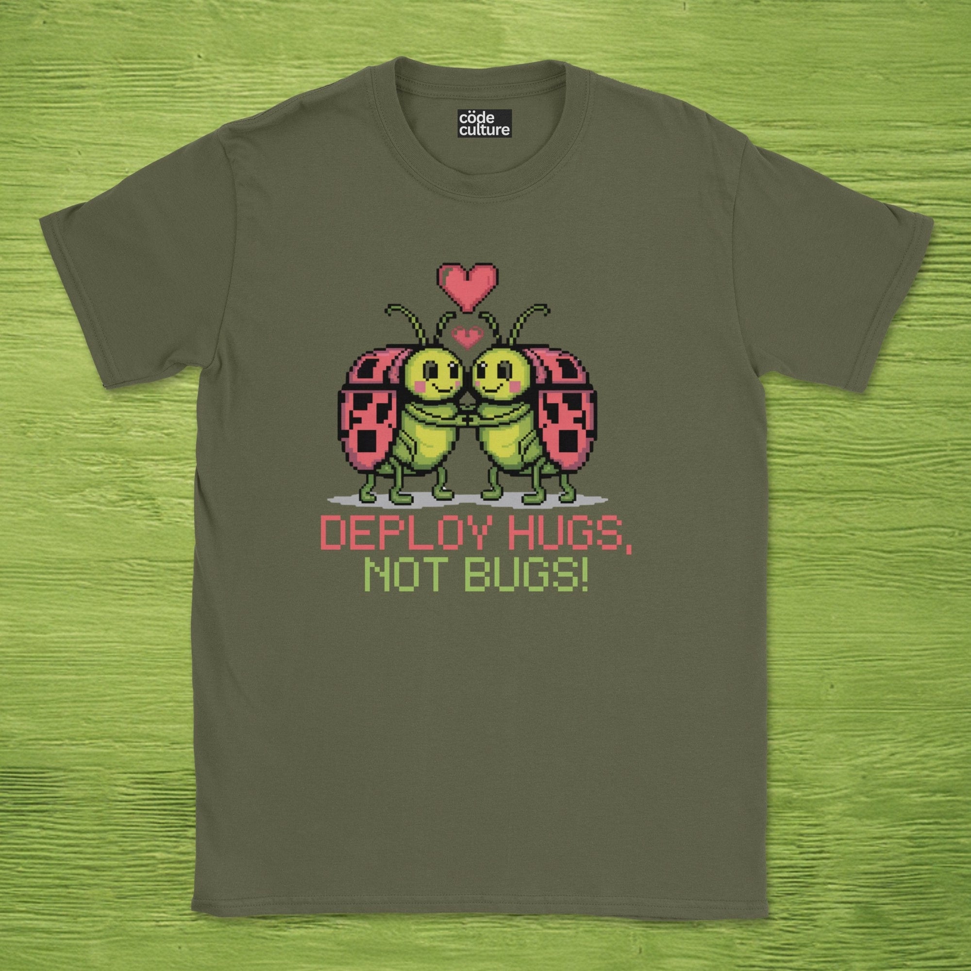 deploy hugs not bugs shirt