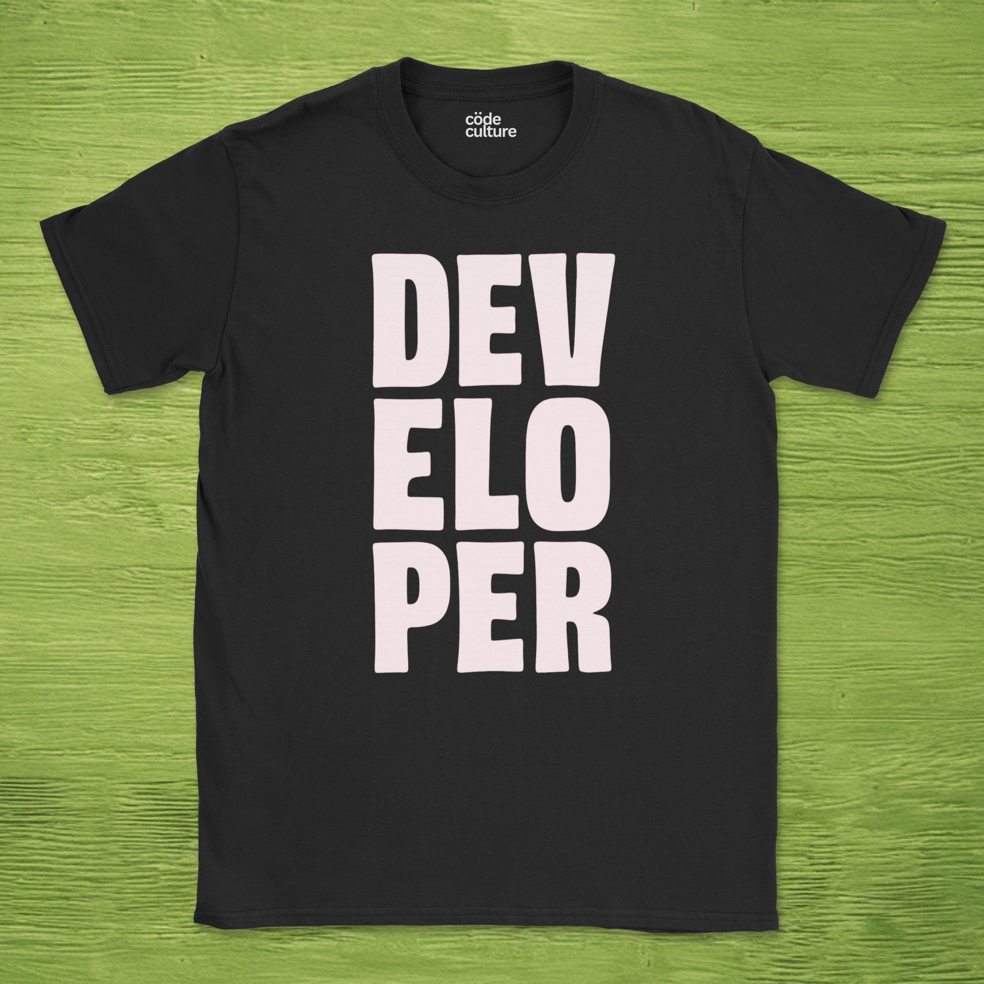 developer text shirt