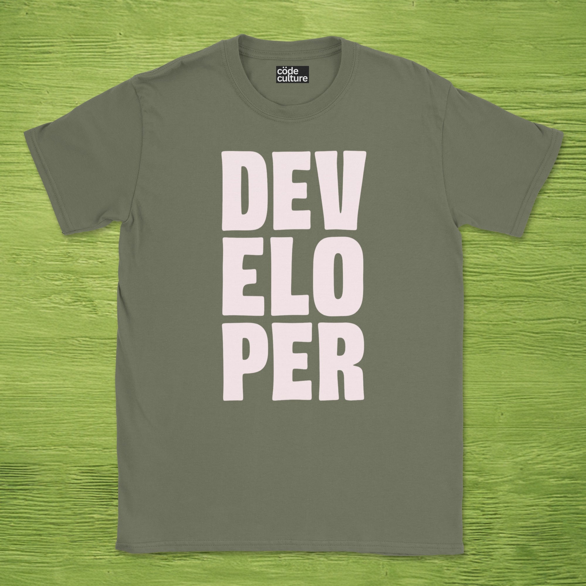 developer text shirt