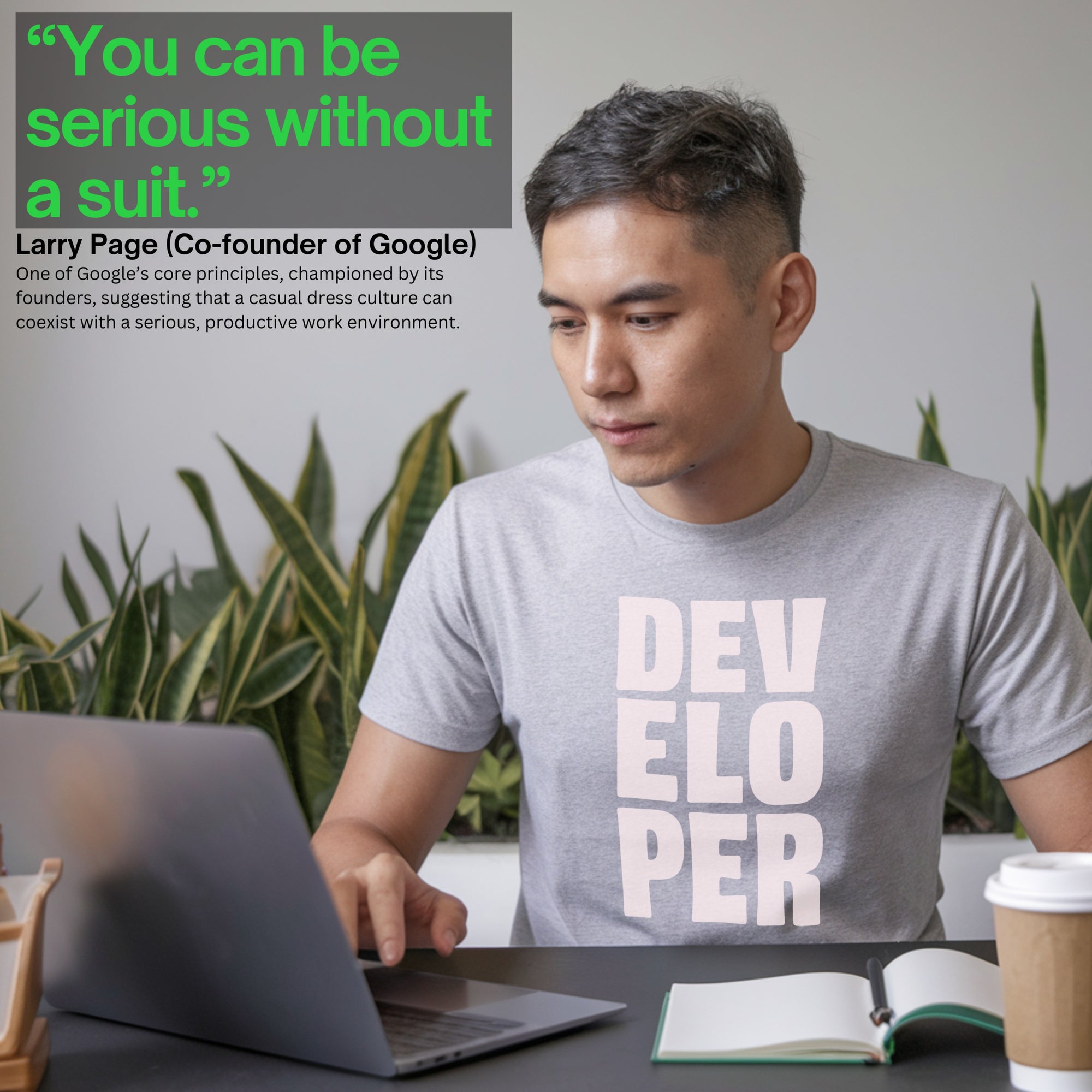 developer text shirt