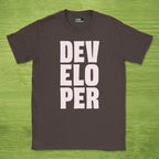 developer text shirt