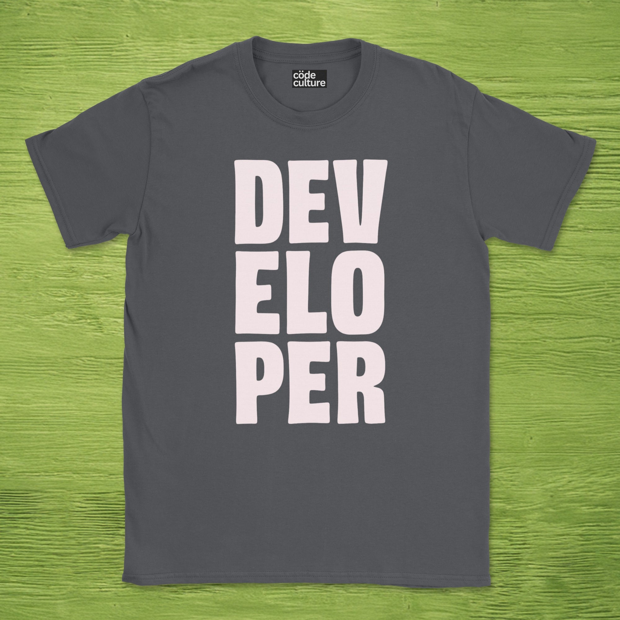 developer text shirt
