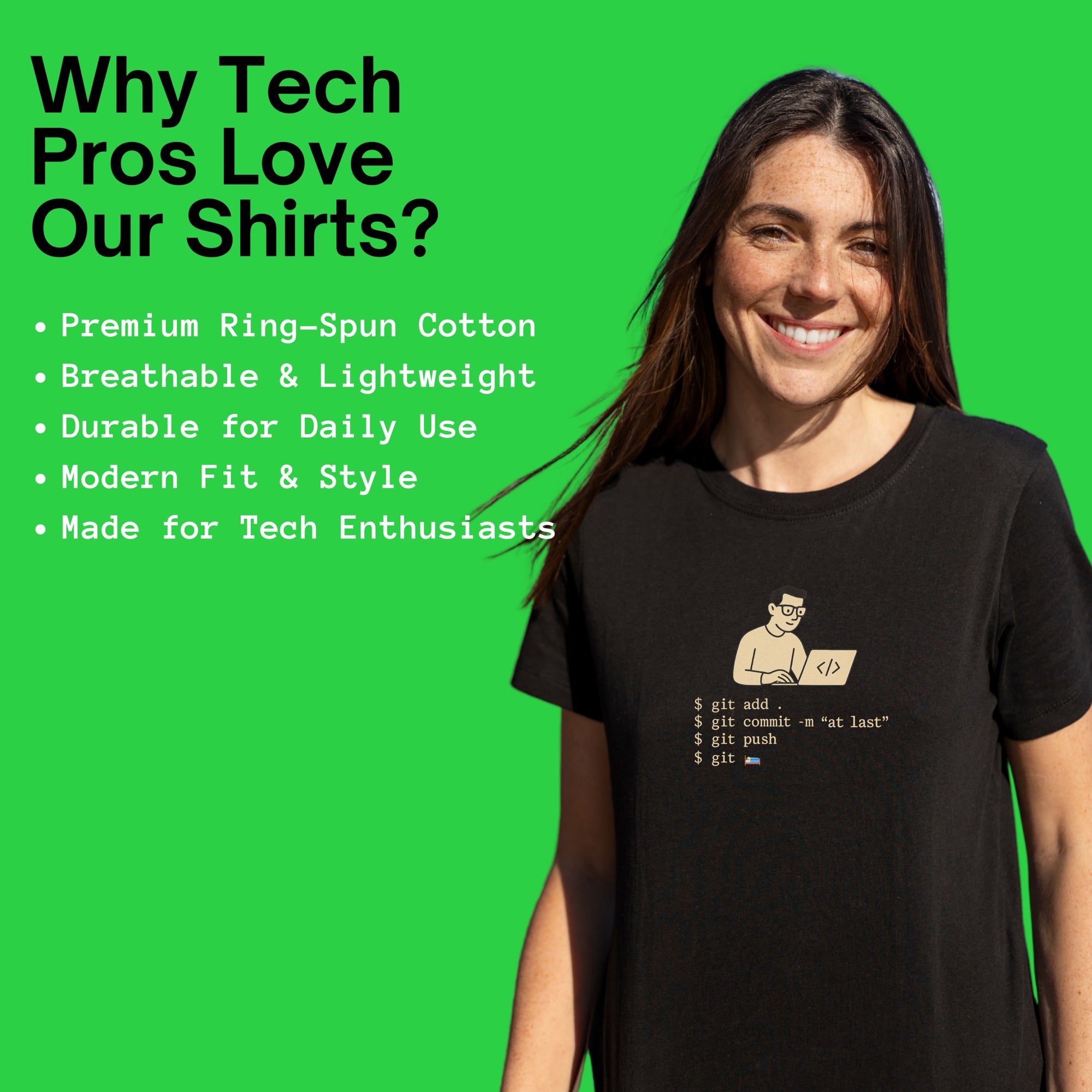 developer pushing late at night shirt
