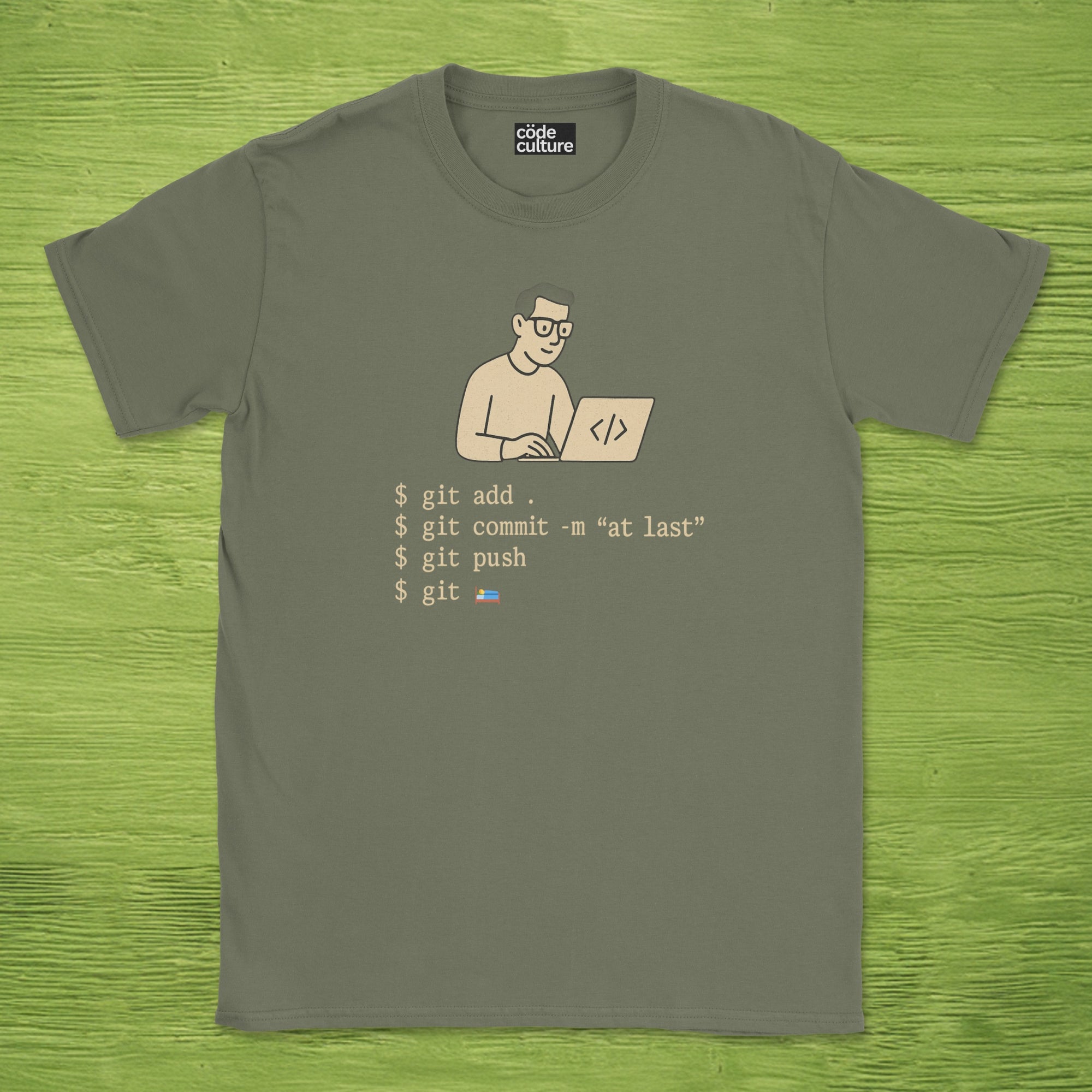 developer pushing late at night shirt