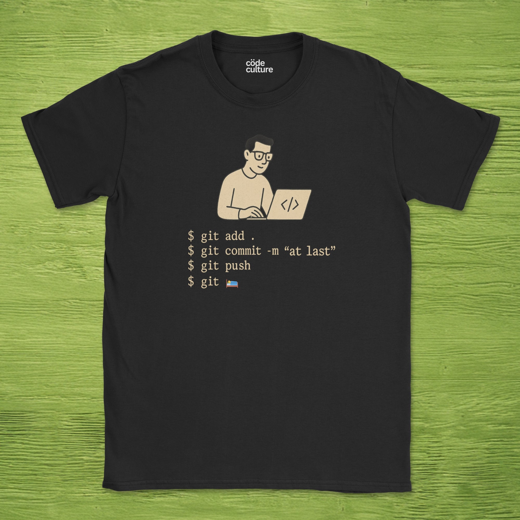 developer pushing late at night shirt