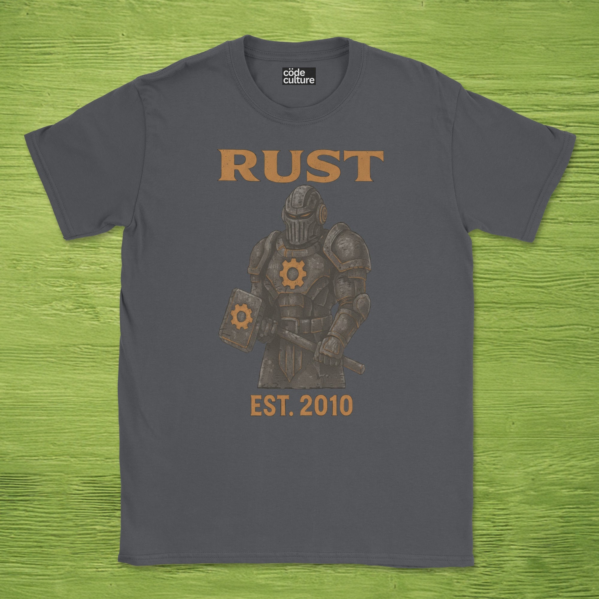 rust shirt