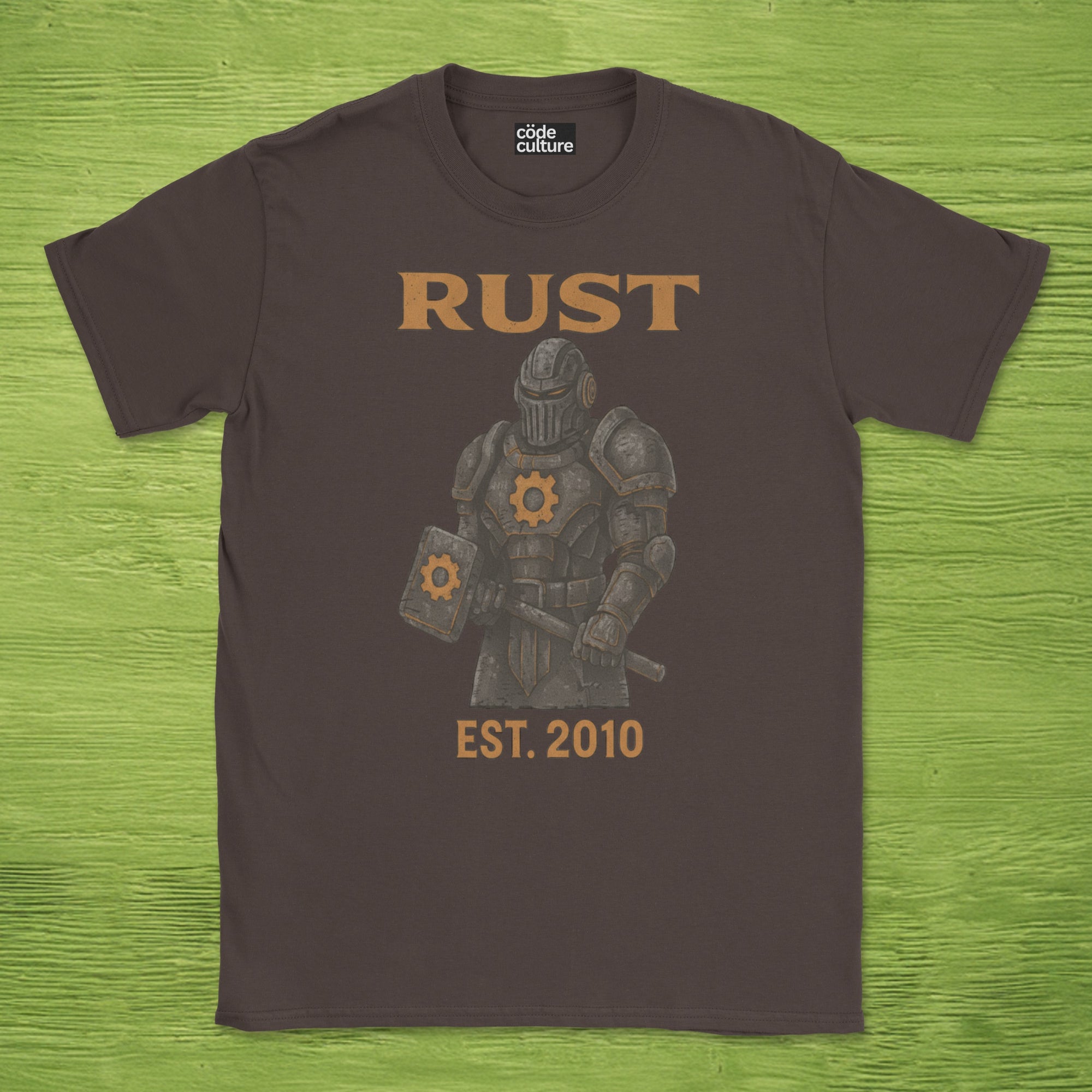 rust shirt