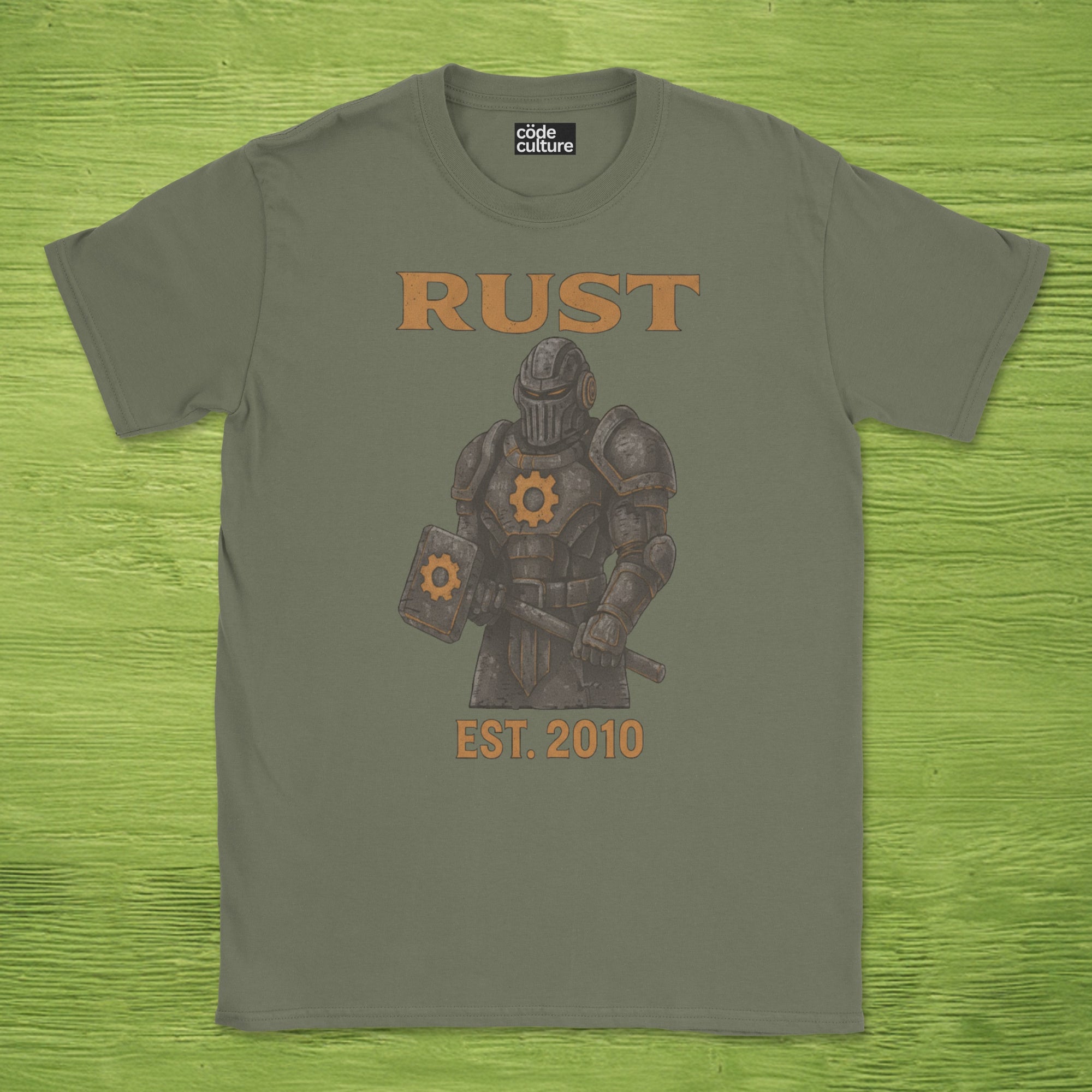 rust shirt