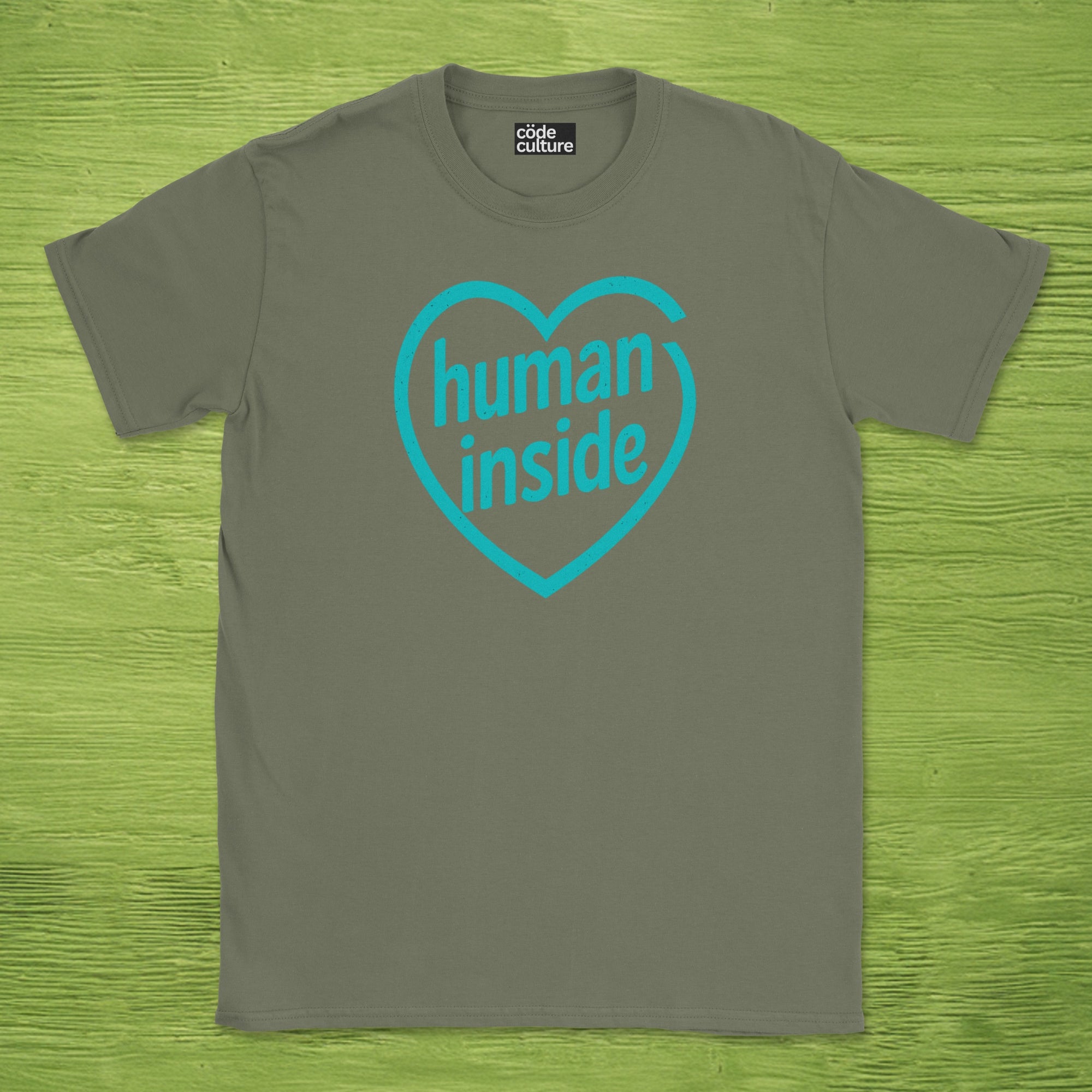 human inside shirt
