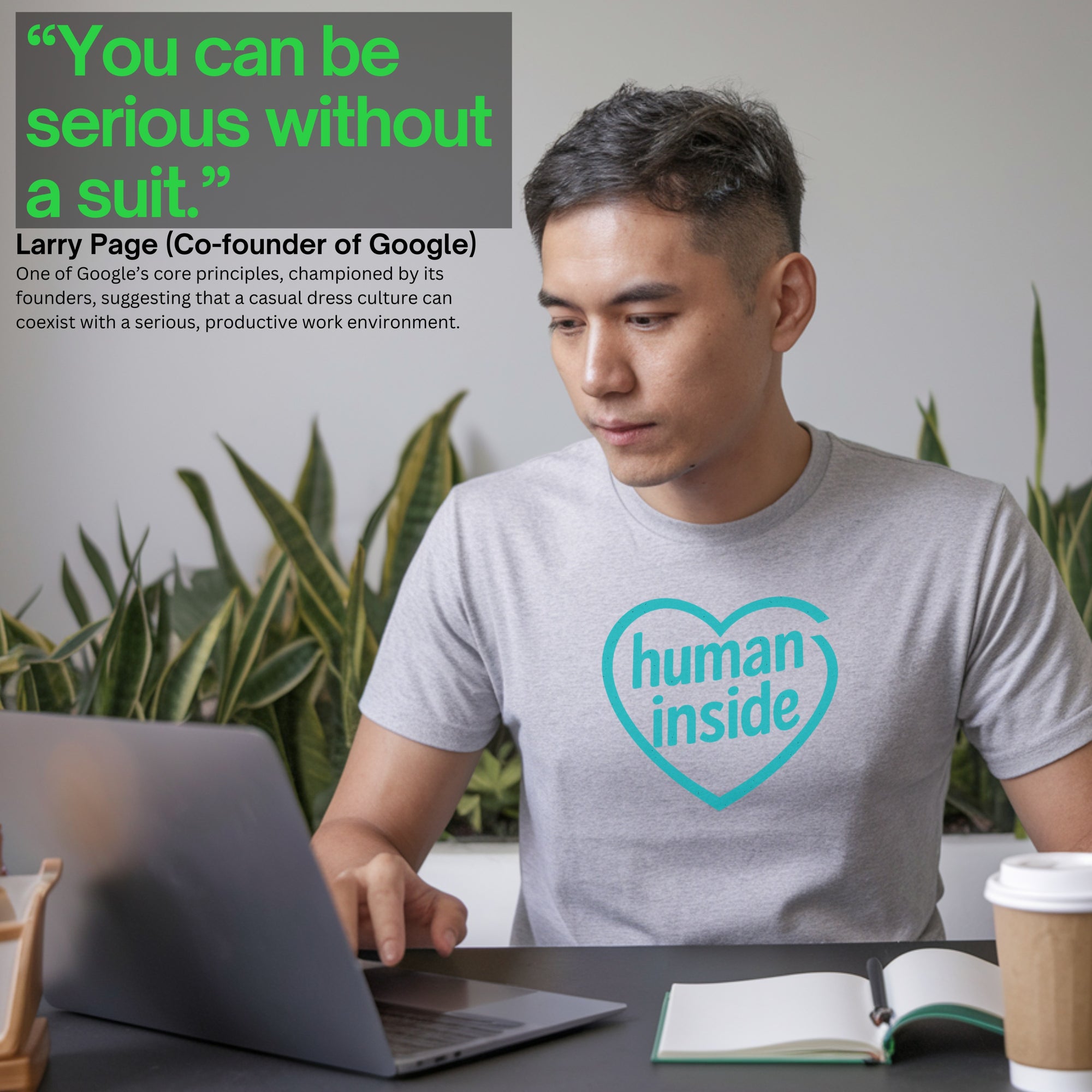 human inside shirt