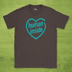 human inside shirt