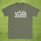 Code Culture VLANS shirt funny programmer T-Shirt in Military Green — Code Culture developer clothing