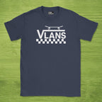Code Culture VLANS shirt funny programmer T-Shirt in Navy — Code Culture developer clothing