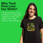 tired zombie developer shirt