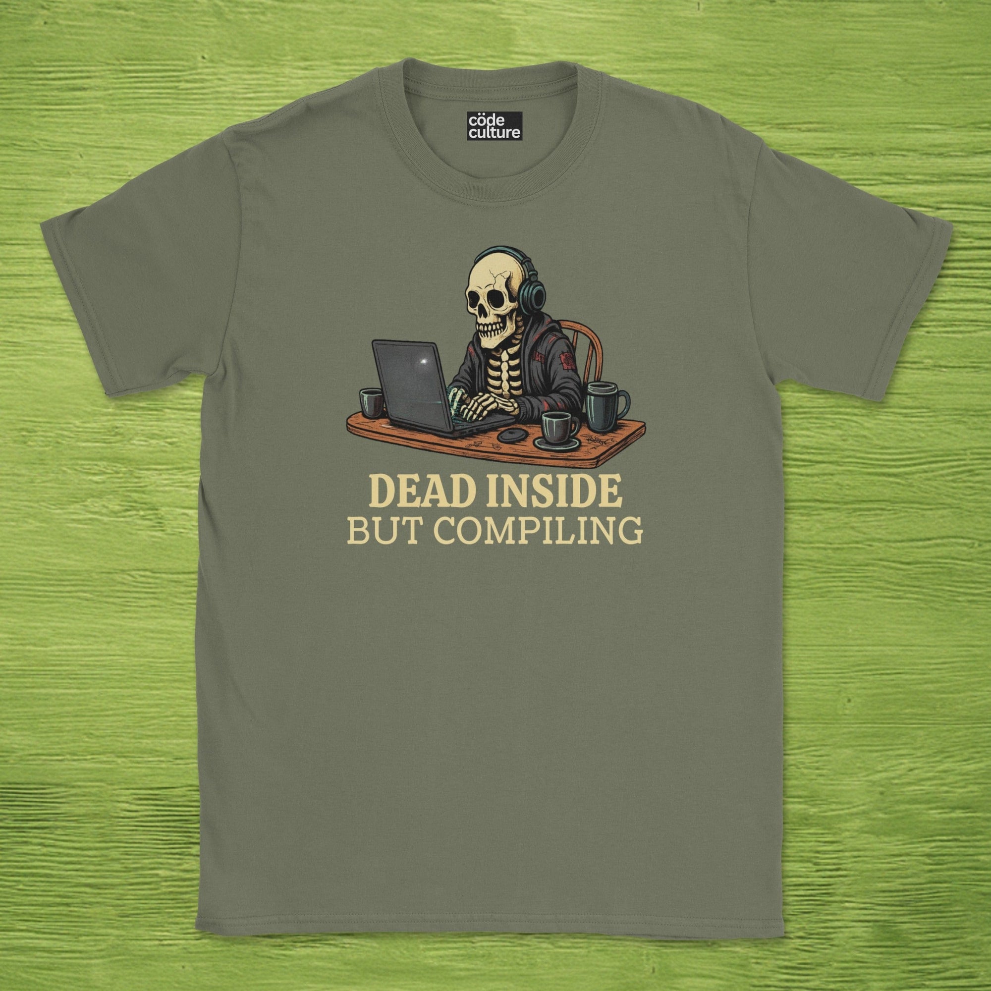 dead inside but compiling shirt