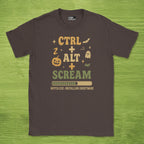 ctrl + alt + scream shirt